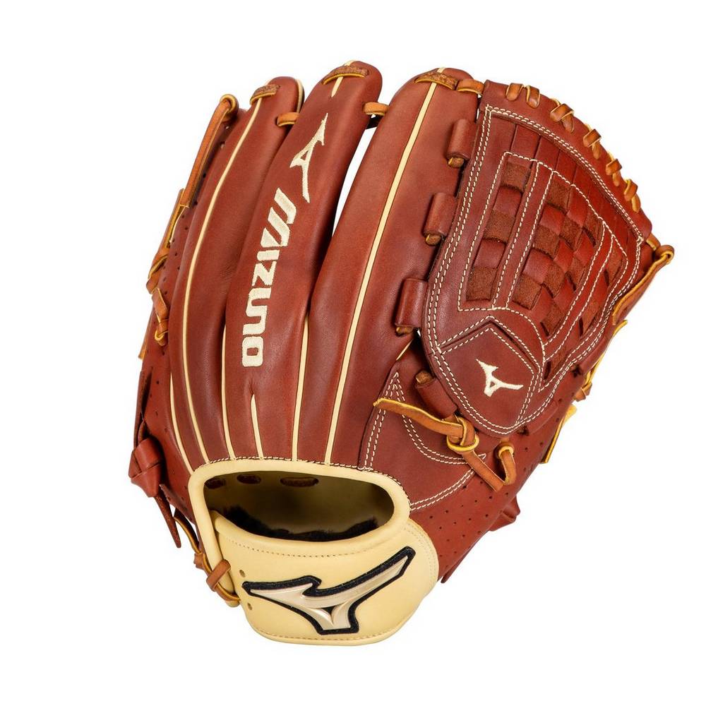 Mizuno Prime Elite Pitcher 12" Férfi Kesztyű Barna XKP824103